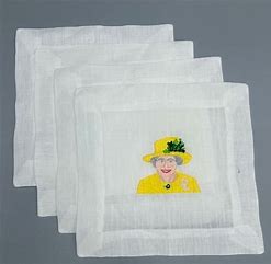 Embroidered Icon Cocktail napkins Set of 4