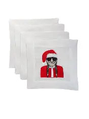 Embroidered Icon Cocktail napkins Set of 4