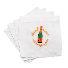 Embroidered Icon Cocktail napkins Set of 4