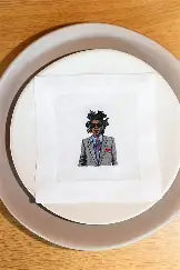 Embroidered Icon Cocktail napkins Set of 4
