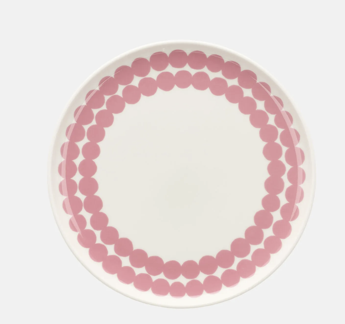 Marimekko Pink and White Dots 8" Plate
