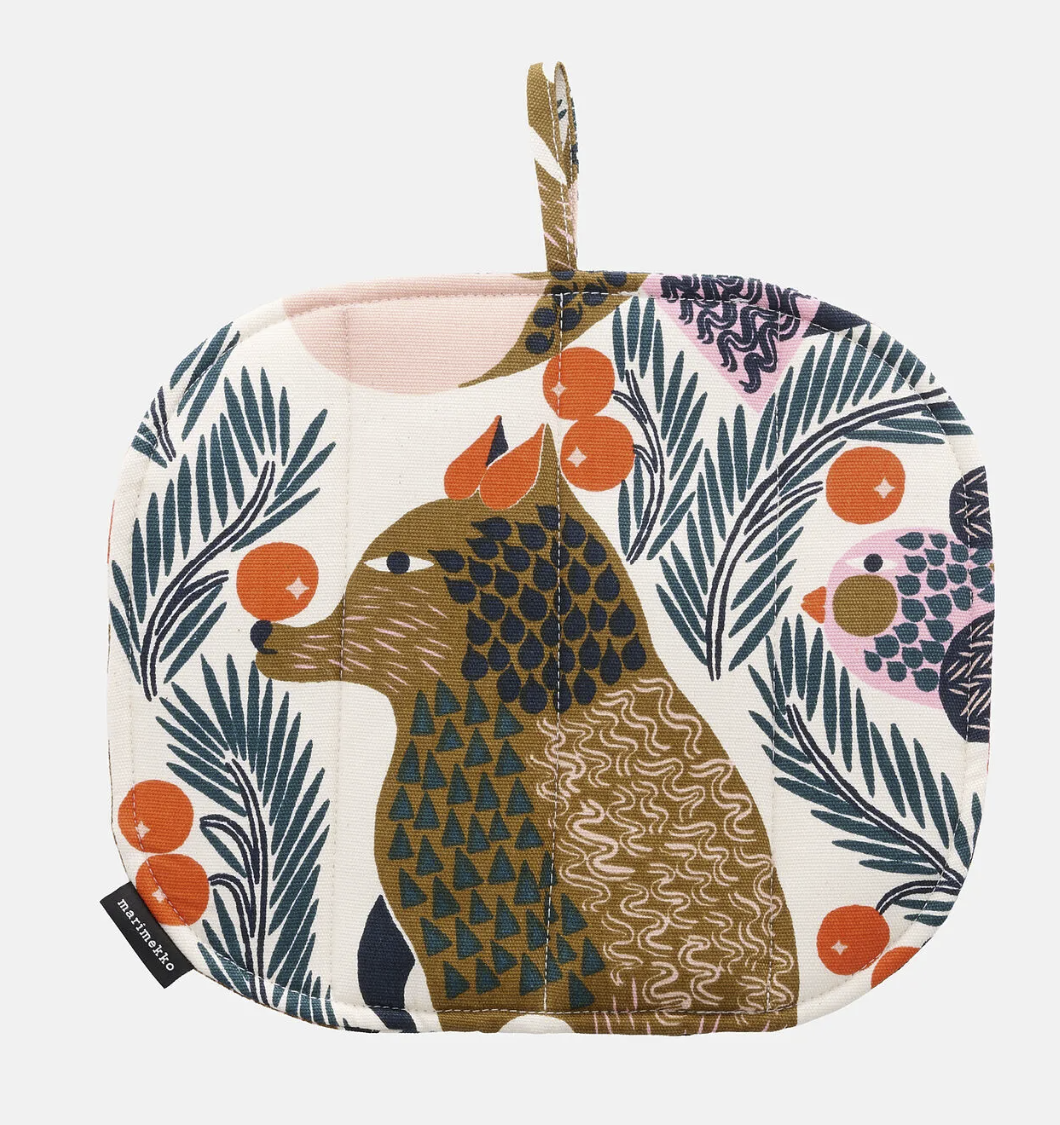 Marimekko Fox Pot Holder 9" x 10"
