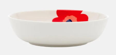 Marimekko Shallow Red Unikko Bowl 16cm