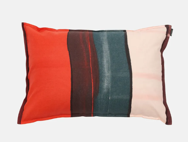Marimekko Striped Rutsjebane Throw Pillow Cover 16 x 24
