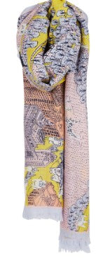 Inoui Editions Wool Scarf  70cm Central Park LILAC