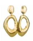 Sibilia Sculptural Earrings Brass