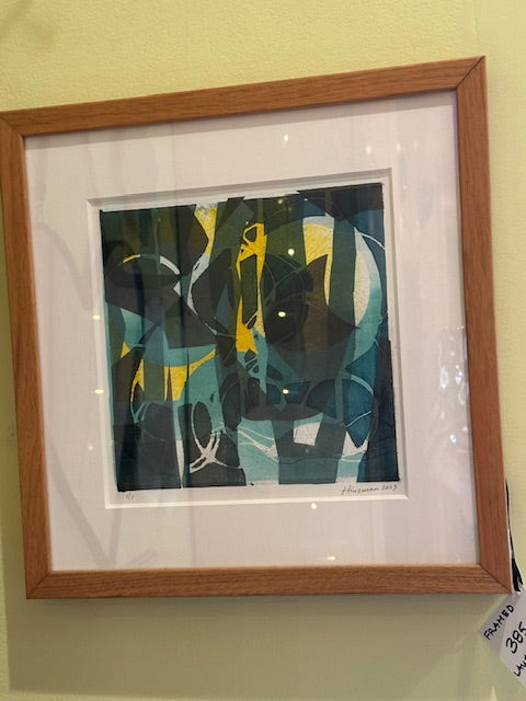 Laurie Hinzman Mono Print Framed