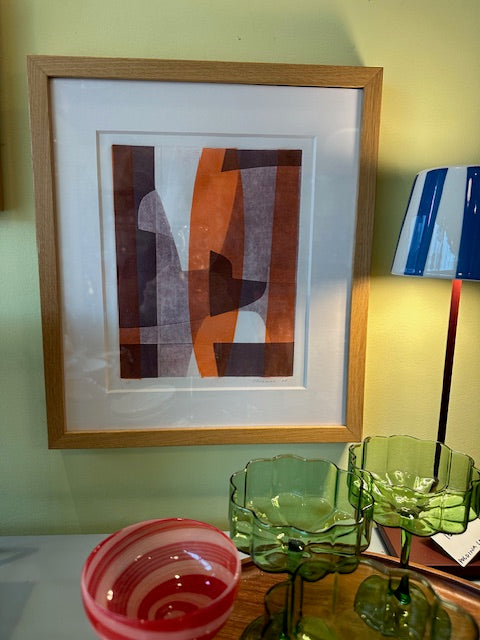 Laurie Hinzman Mono Print Framed
