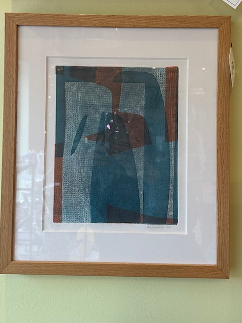 Laurie Hinzman Mono Print Framed