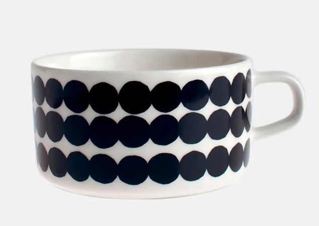 Marimekko Black and White Dot Teacup 2.5dl