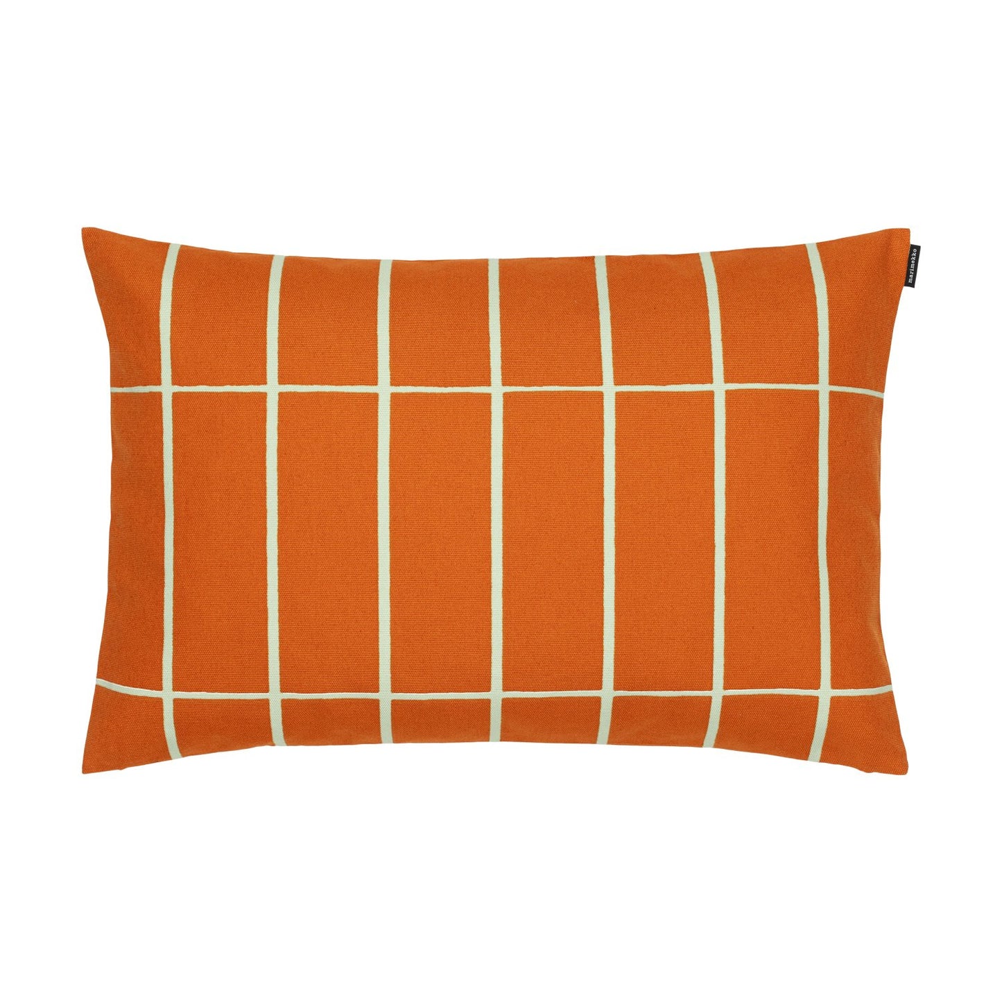 Marimekko Tiiliskivi Rust Checked Pillow Cover 40x60 Cm 16 x 23"