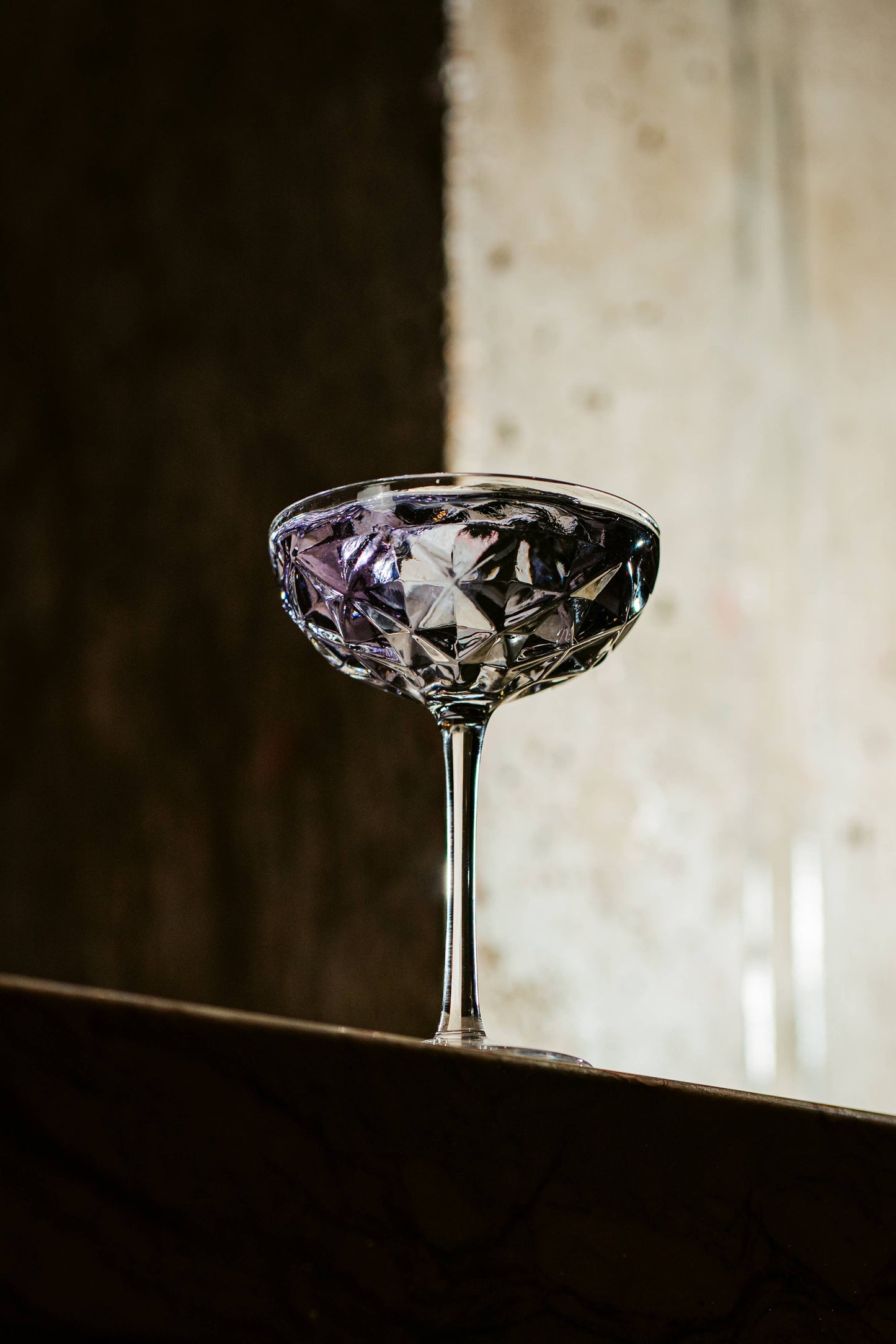 Vintage Style Faceted 8 oz. Coupe