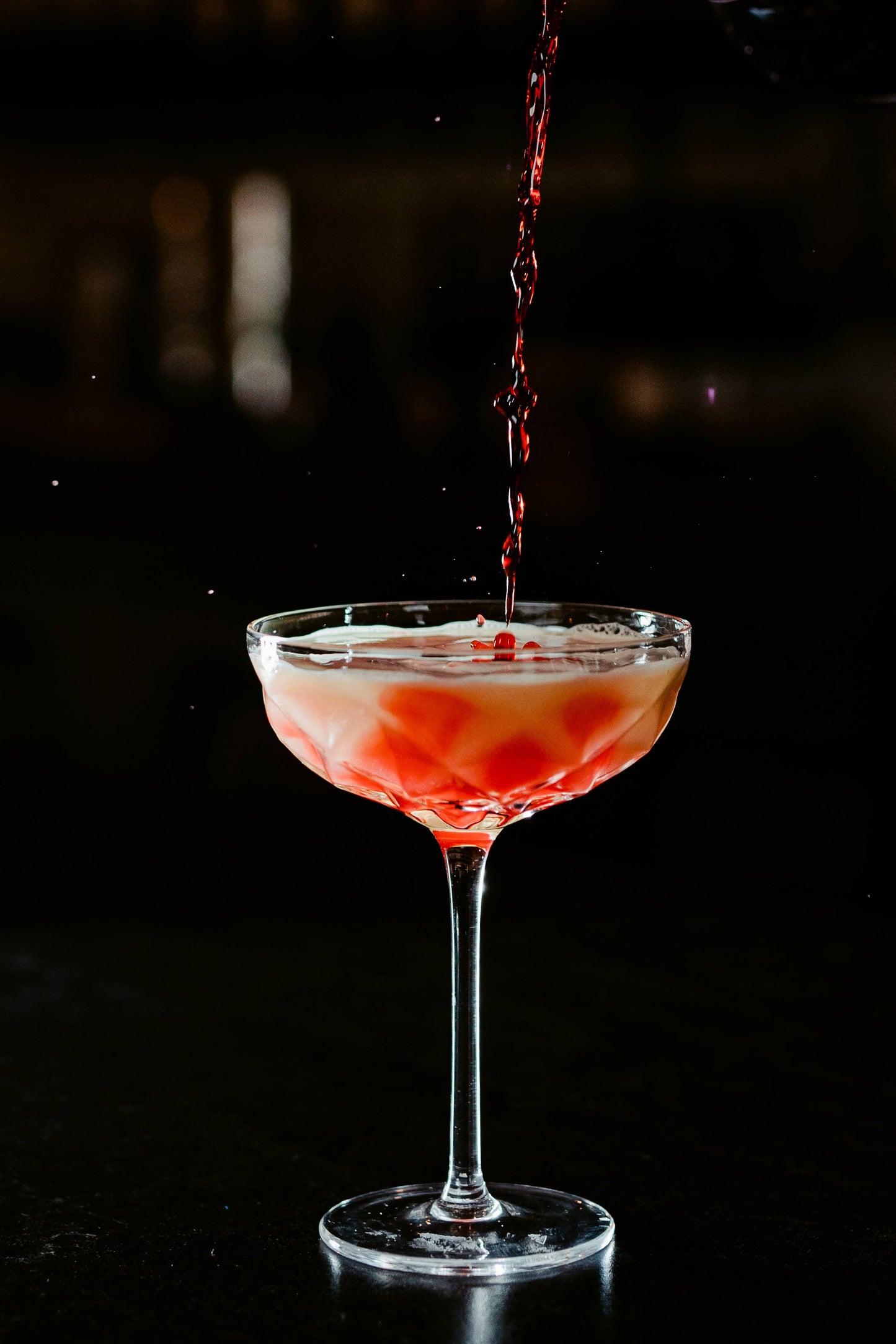 Vintage Style Faceted 8 oz. Coupe