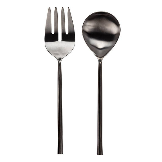 Matte Blk Salad Servers-11"L-3407