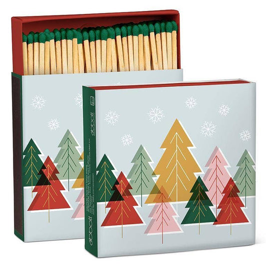 Pastel Trees Square Matches