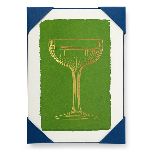 Gold Champagne  | Notelet Card (5-Pack)
