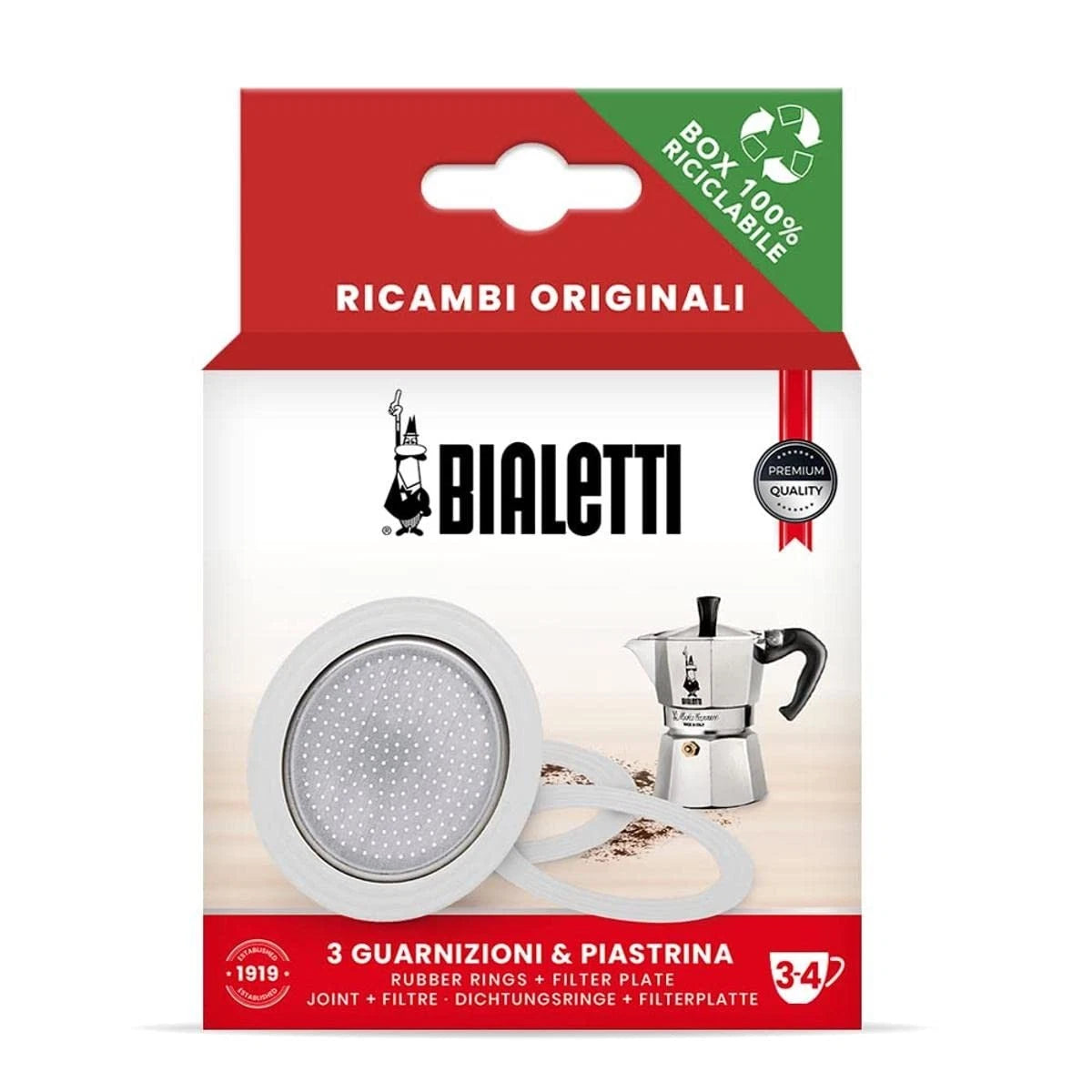 Bialetti Gasket and Filter Pack