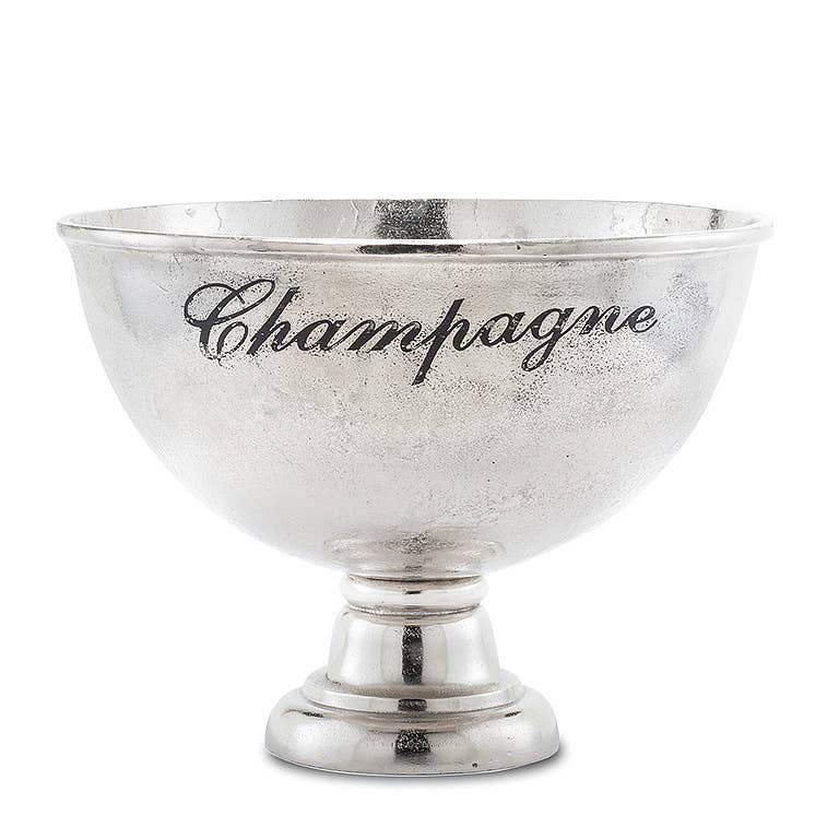 XL Champagne Pedestal Bowl 18"D