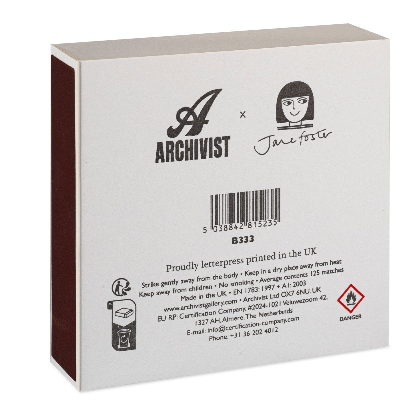 Dove by Jane Foster | Square - Safety Matches