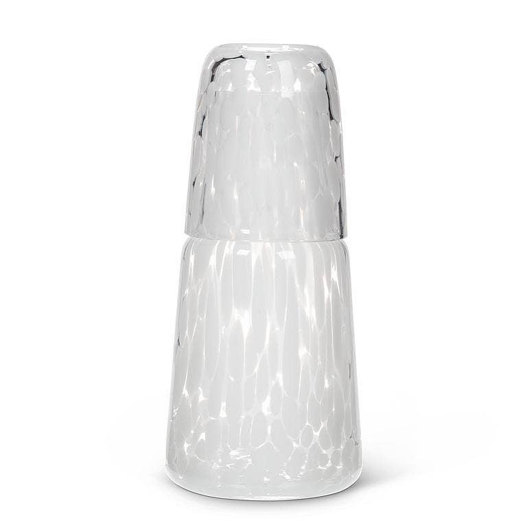 Fused Dots Bedside Carafe & Cup-8.5"H(24oz)