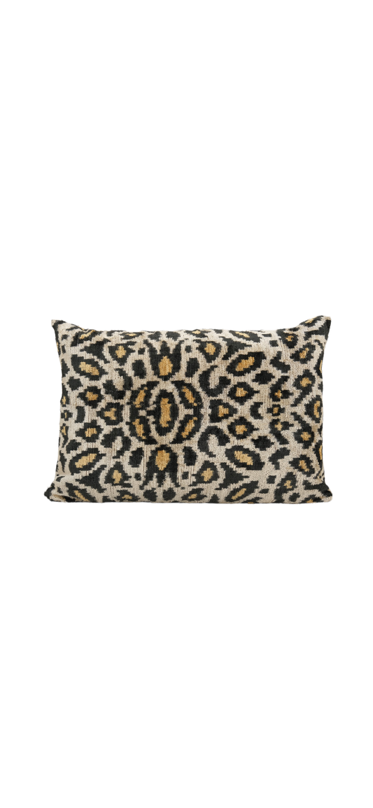 Silk Velvet Leopard Print Pillow Cover