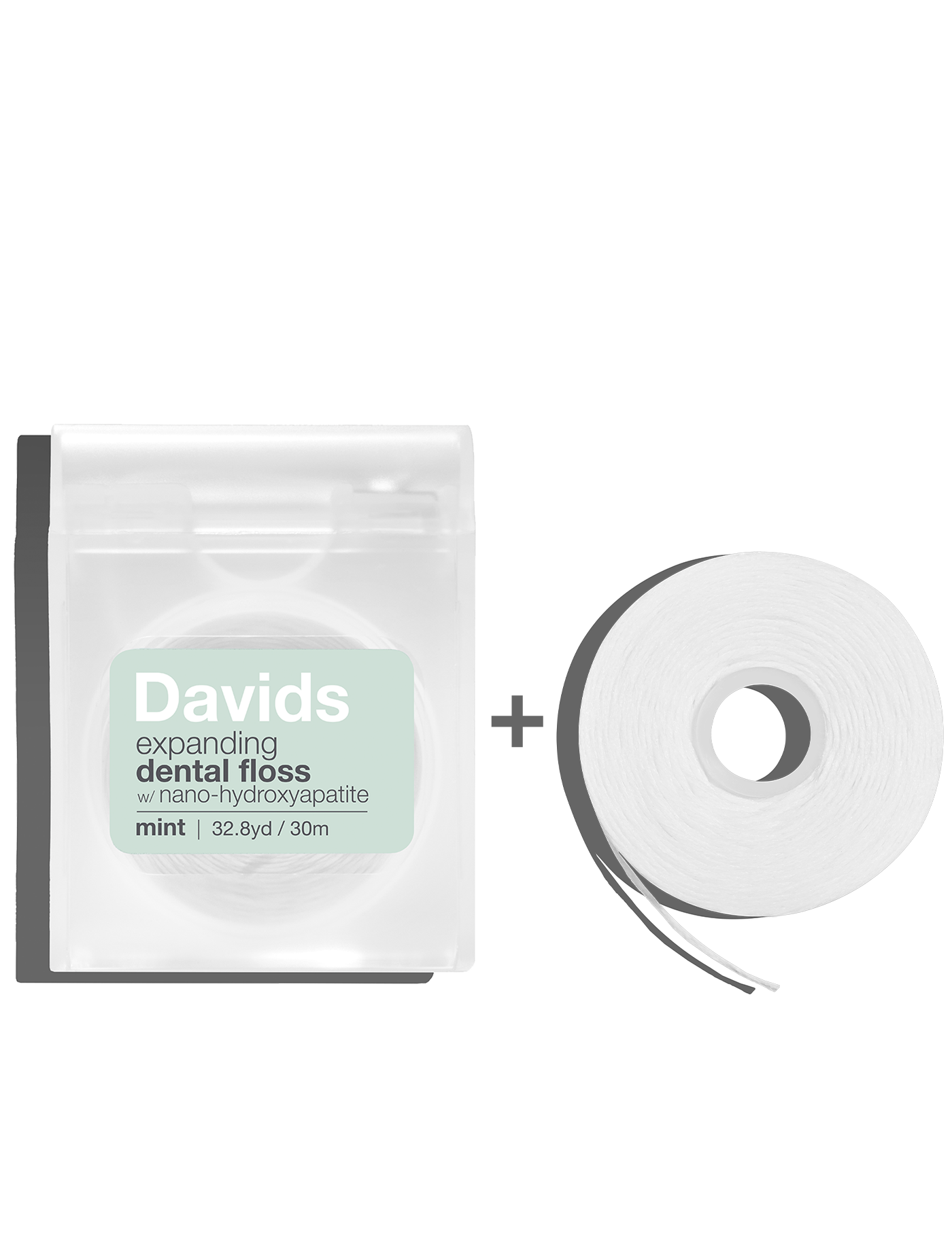 Davids expanding dental floss/refillable dispenser + refill