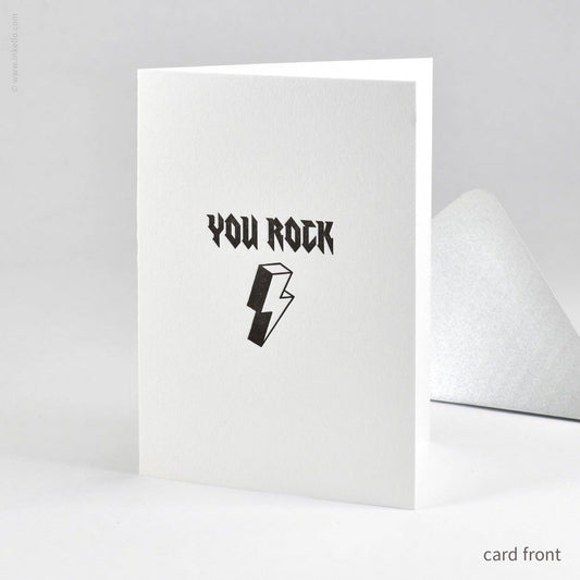 You Rock Lightning Bolt Card (#560)