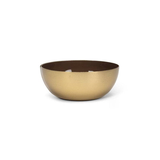 Mini Enamel Bowl Dark Brown 4"D