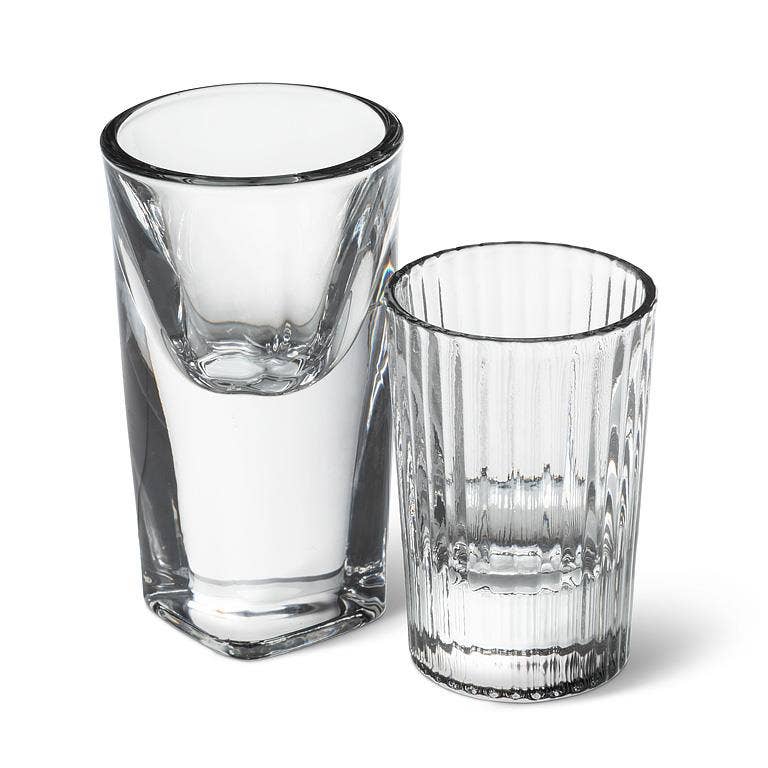 Mini Optic Ribbed Shot Glass-2"H (0.5oz)