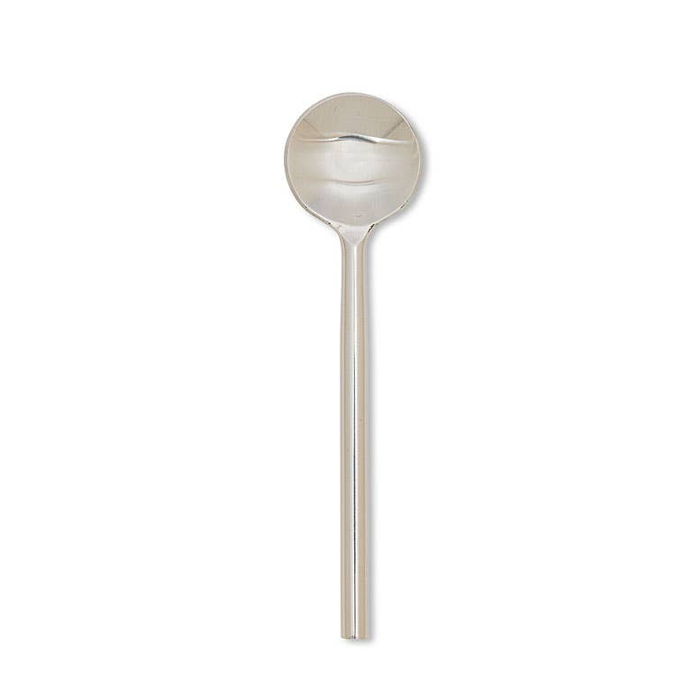 Modern Small Silver Spoon 4.5" L