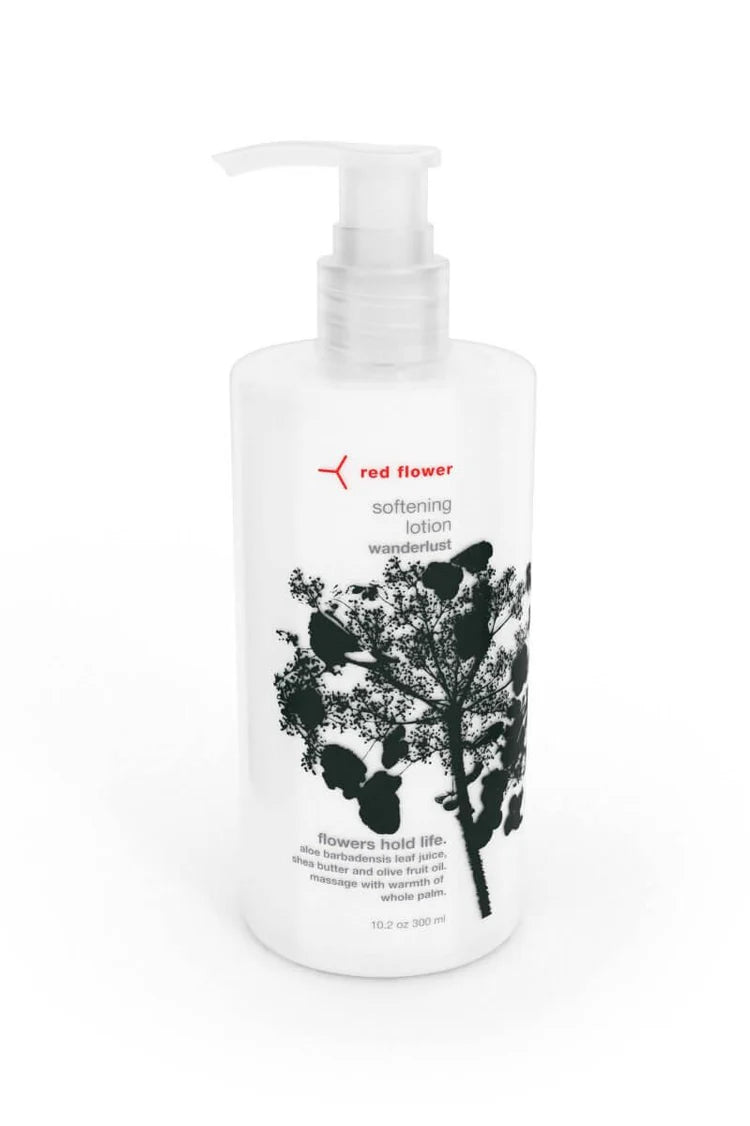 Red Flower Softening Lotion 10 oz