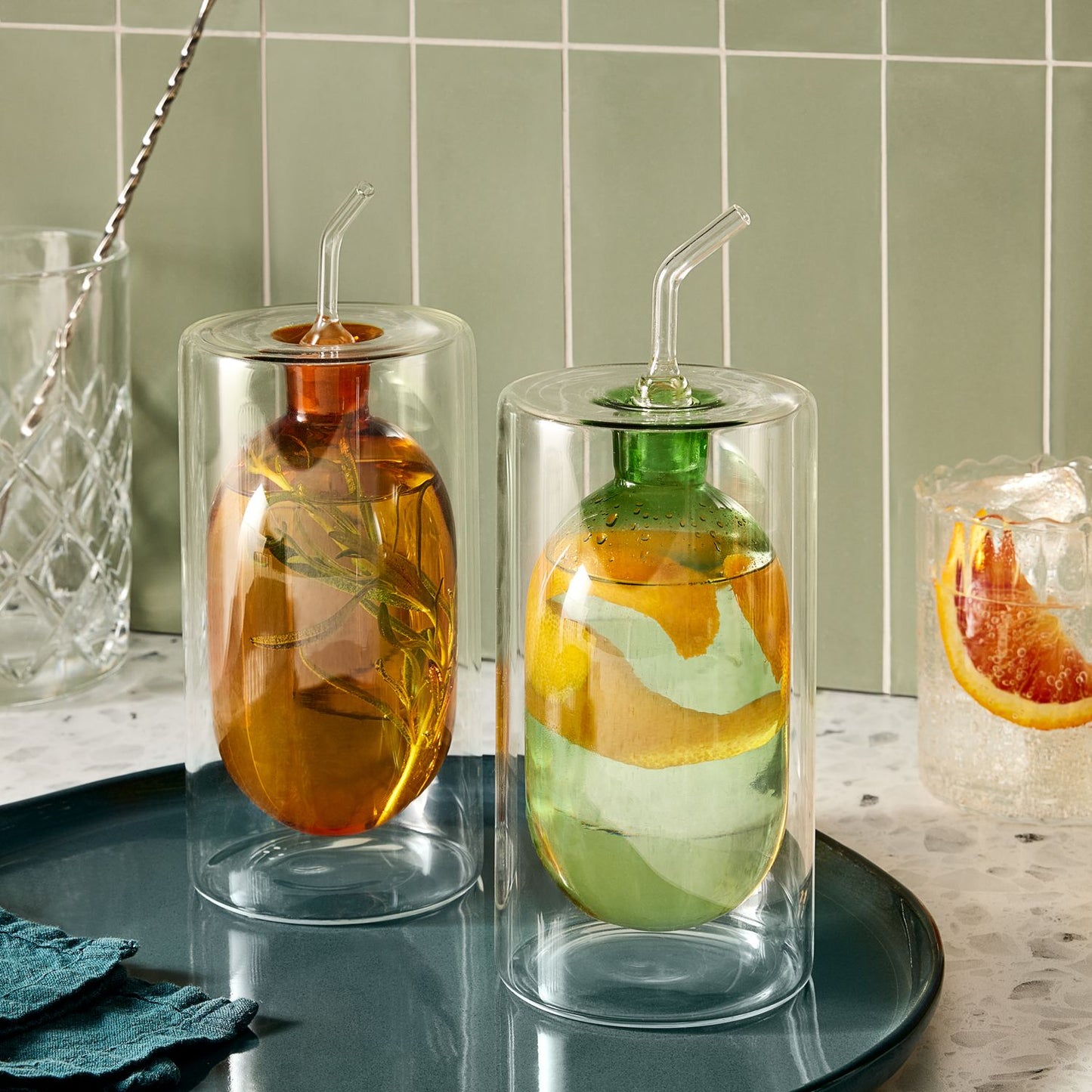 Ichendorf Cilindro Double Walled Olive Oil Bottle