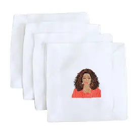 Embroidered Icon Cocktail napkins Set of 4
