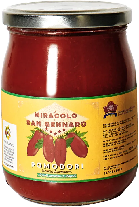 Gustiamo Il Miracolo di San Gennaro San Marzano Tomatoes in Glass Jar